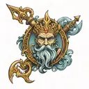 Poseidon's Trident tattoo design idea