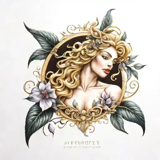 Aphrodite tattoo design idea