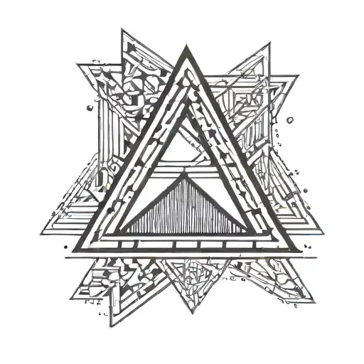 A triangle representing the flag of MG with references to the 4 pillars of the UFV inside. tattoo design idea
