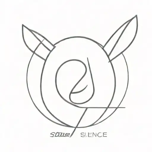 Silence tattoo design idea