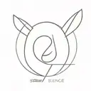 Silence tattoo design idea