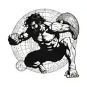 Incorporate a Greek mythology theme with a powerful image of Atlas holding up the world, symbolizing your strength and determination in your fitness journey tattoo design idea