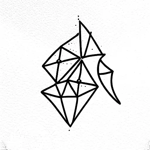 broken bones tattoo design idea