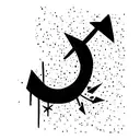 broken bones tattoo design idea