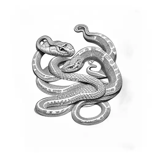 snake rapped around boxing glove  tattoo design idea