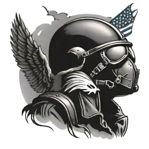 military, freedom, America, Air Force, pilot, WWII tattoo design idea