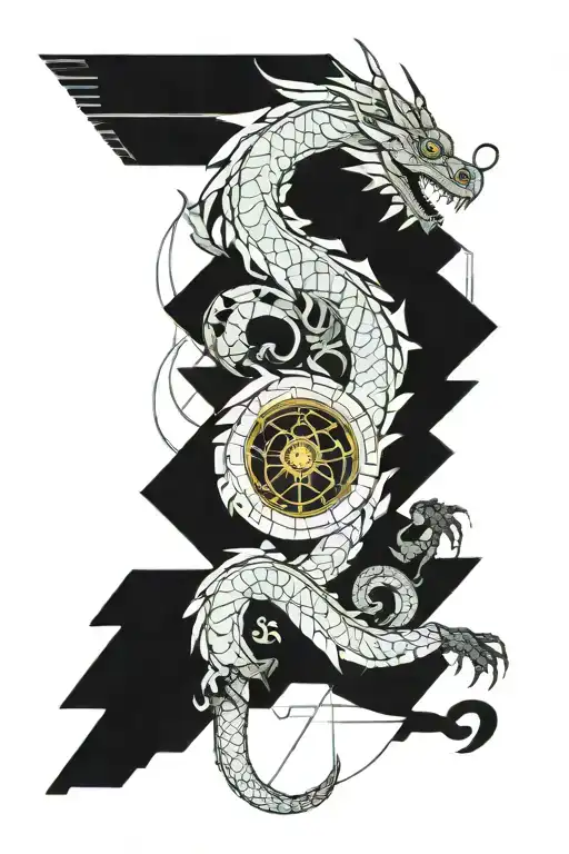 Dragon, Programming, Anime tattoo design idea