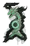Dragon, Programming, Anime tattoo design idea