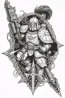 Warhmmer 40k IMPERIAL guard tattoo design idea