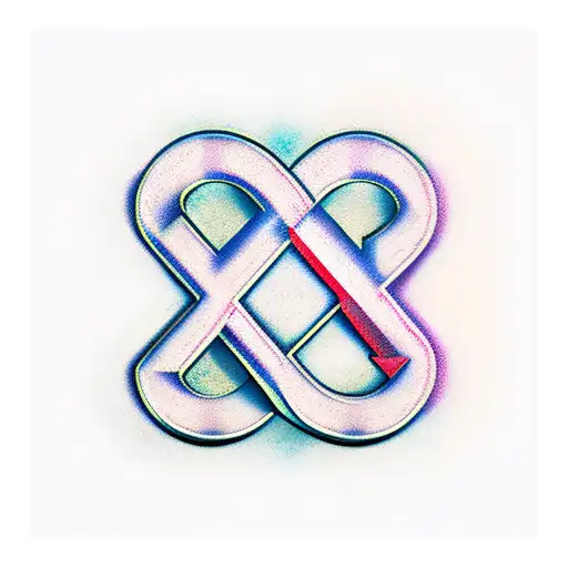 initials T and V tattoo design idea