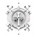 initials T and V tattoo design idea