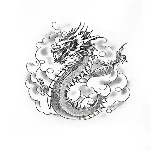 back tattoo Dragon with flowers and a bible verse tattoo design idea