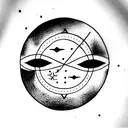 aquarius & gemini tattoo design idea