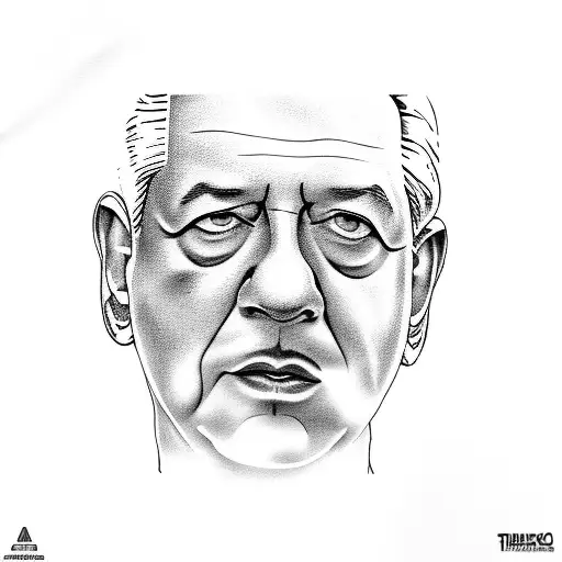 Andrés Manuel López Obrador con Luis Miguel en tanga tattoo design idea