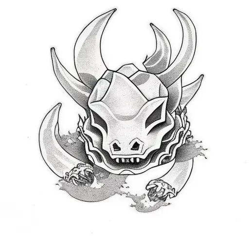 Cubone tattoo design idea