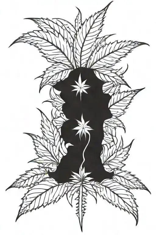 weed 420 tattoo design idea