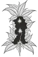 weed 420 tattoo design idea