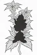 weed 420 tattoo design idea