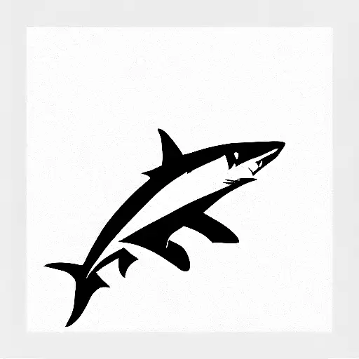 business shark tattoo design idea