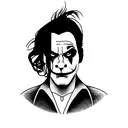 Joaquin Phoenix Joker tattoo design idea