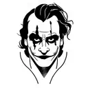 Joaquin Phoenix Joker tattoo design idea