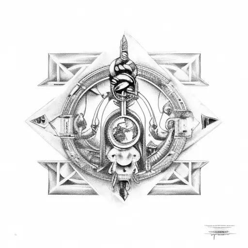 libra cancer sagitarius leo signs combined tattoo design idea