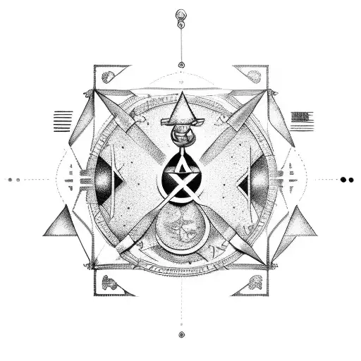 libra cancer sagitarius leo signs combined tattoo design idea