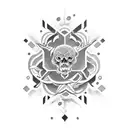 Frase de Everything happens for a reason tattoo design idea