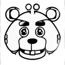 five nights at Freddy  tattoo design idea