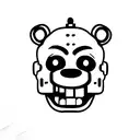five nights at Freddy  tattoo design idea