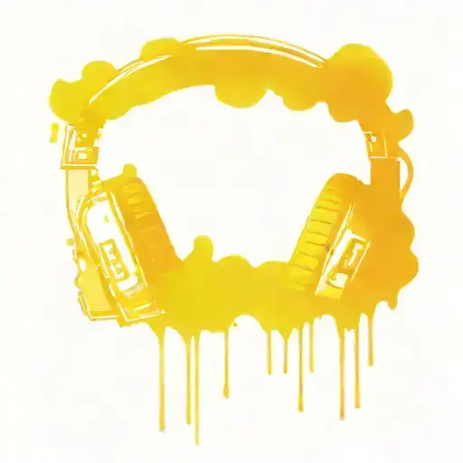 Incorporate a cassette tape and headphones into a surrealistic design tattoo design idea