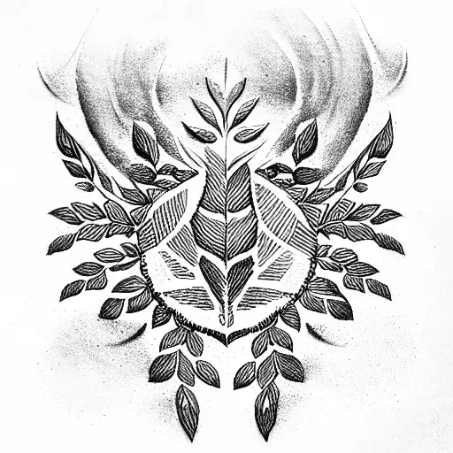 laurel wreath tattoo design idea