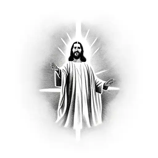 jesus en la cruz tattoo design idea