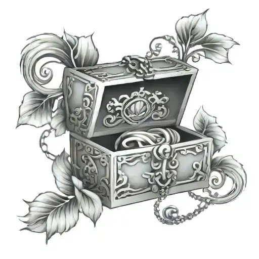 Pandora's box tattoo design idea