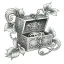 Pandora's box tattoo design idea