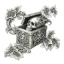 Pandora's box tattoo design idea