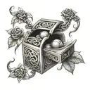 Pandora's box tattoo design idea