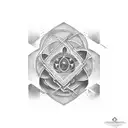 atom tattoo design idea