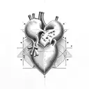 steno fallot heart tattoo design idea
