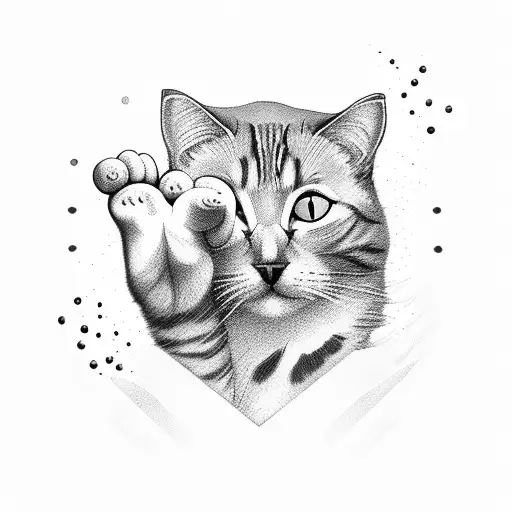 Cat Paw Tattoo by KhaleesiKiyiya-Wolf on DeviantArt