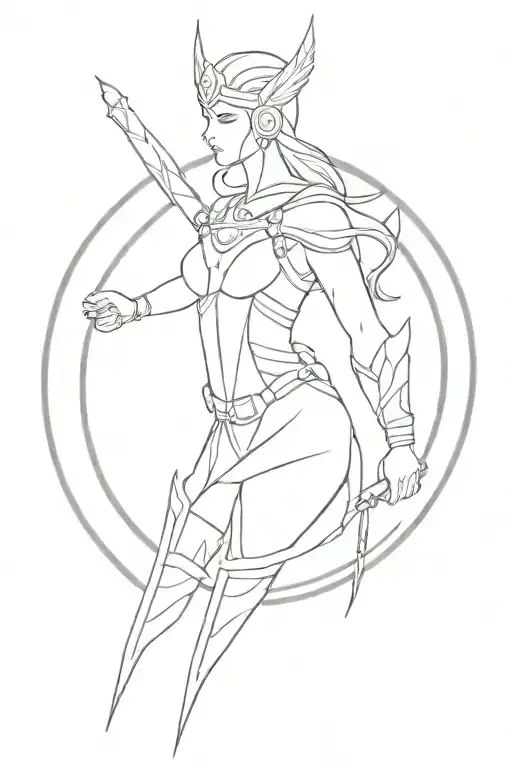 Valkyrie tattoo design idea
