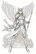 Valkyrie tattoo design idea