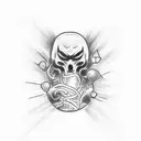 the word Oxygen tattoo design idea