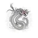 asian dragon  tattoo design idea