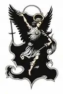 archangel saint michael tattoo design idea