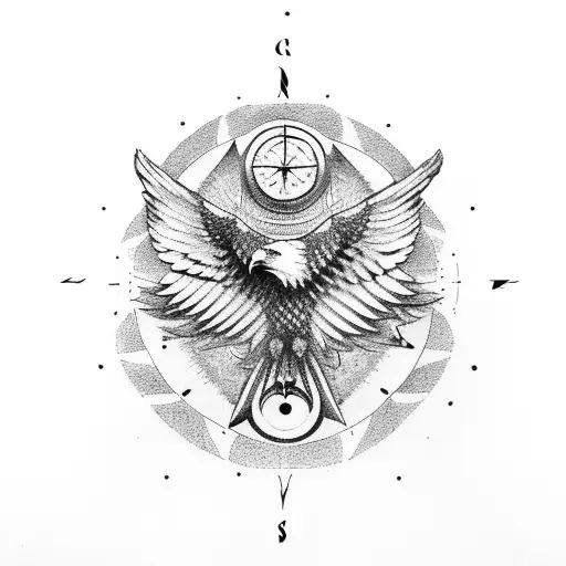 Divinyainkzone - Eagle and compass concept tattoo #tattoos... | Facebook