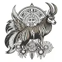 native American totem tattoo design idea