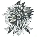 native American totem tattoo design idea