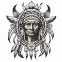 native American totem tattoo design idea