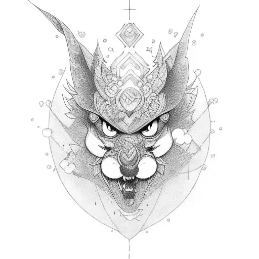 seta Mario bross tattoo design idea